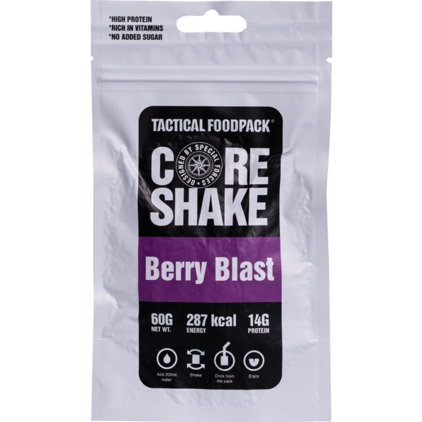 Băutură proteică Tactical Foodpack Core Shake Berry Blast 260 ml