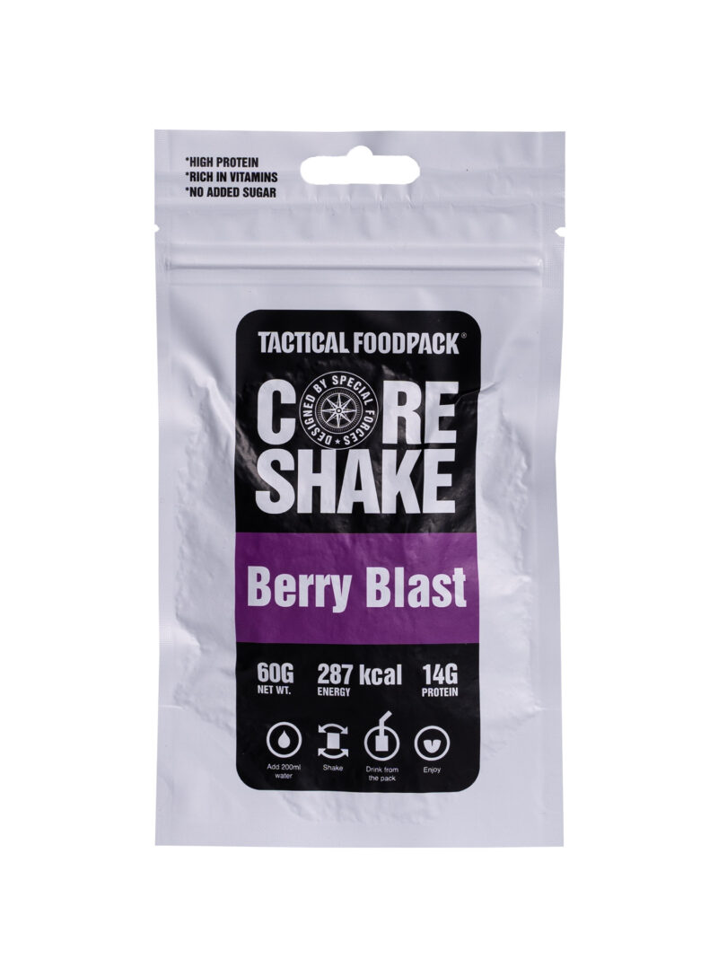 Băutură proteică Tactical Foodpack Core Shake Berry Blast 260 ml