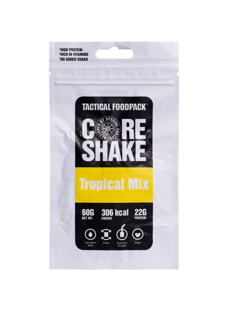 Băutură proteică Tactical Foodpack Core Shake Tropical Mix 260 ml