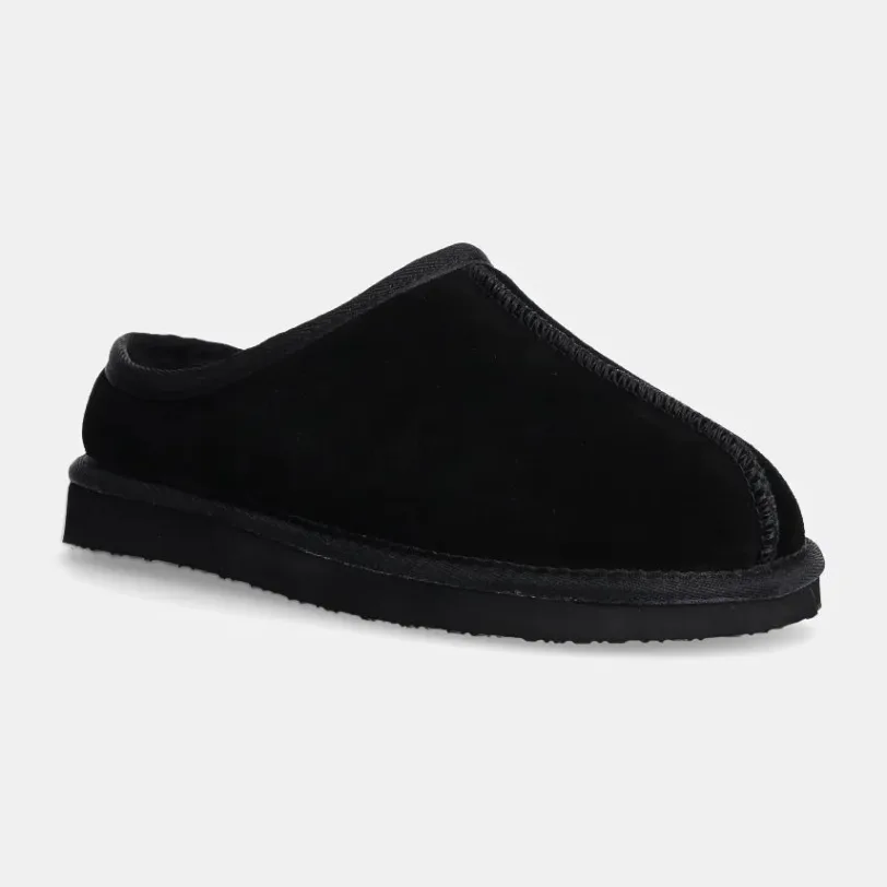 Bianco papuci din piele întoarsă BIASNOW culoarea negru