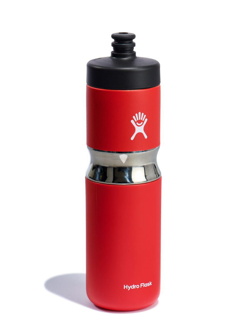 Bidon apa ciclism Hydro Flask 20 oz Wide Mouth Insulated Sport Bottle (591 ml) - goji preţ