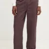 Billabong pantaloni de bumbac Larry Twill Pant culoarea violet