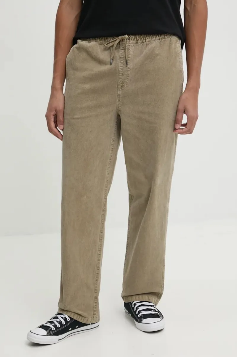 Billabong pantaloni de catifea cord Larry culoarea maro