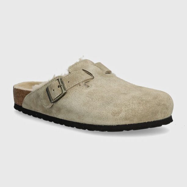 Birkenstock papuci Boston Shearling barbati