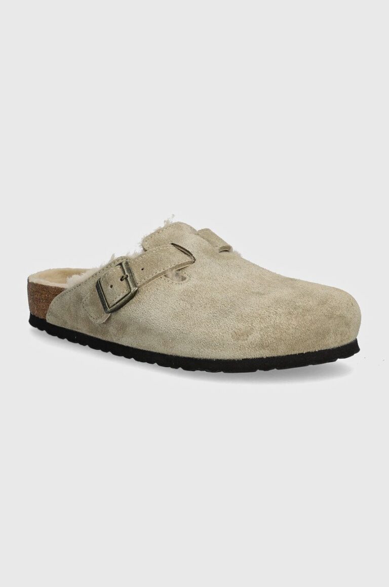 Birkenstock papuci Boston Shearling barbati