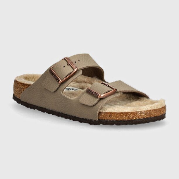 Birkenstock slapi copii Arizona culoarea bej