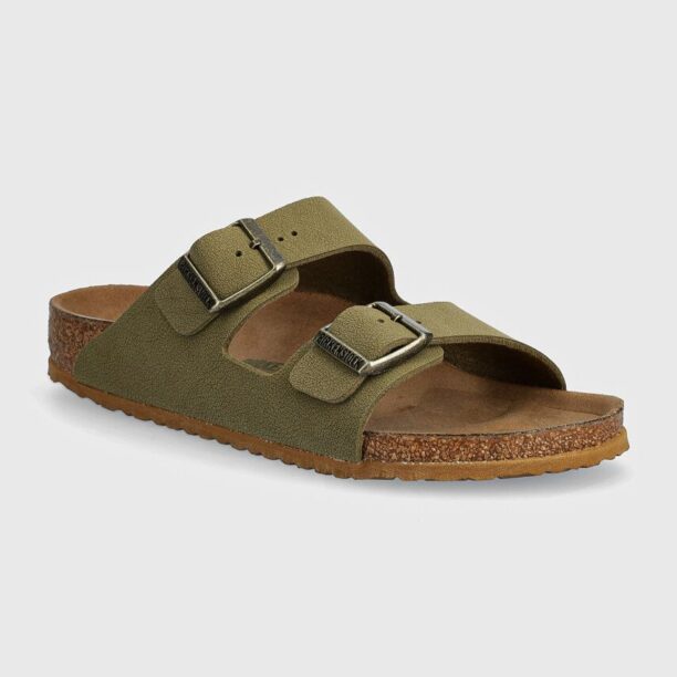 Birkenstock slapi copii Arizona culoarea verde