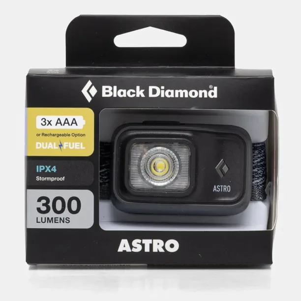 Black Diamond lanternă far Astro 300 culoarea gri