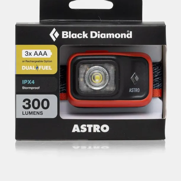 Black Diamond lanternă far Astro 300 culoarea rosu