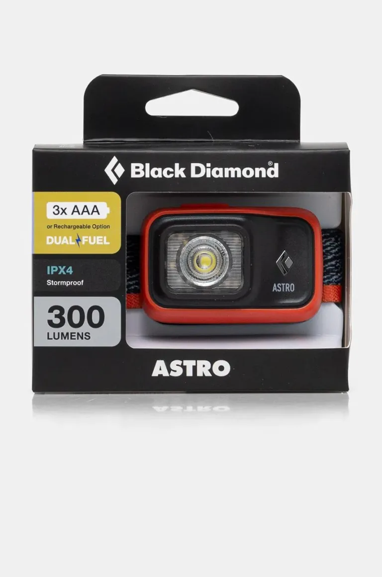 Black Diamond lanternă far Astro 300 culoarea rosu