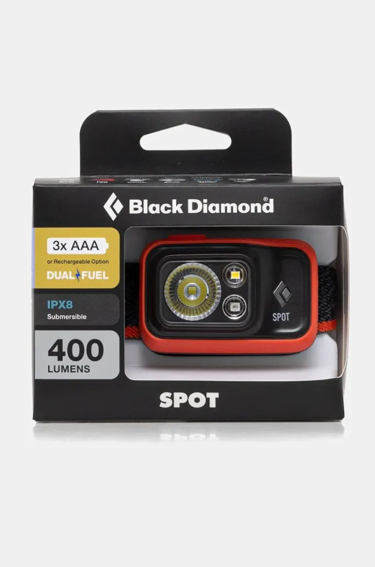 Black Diamond lanternă far Spot 400 culoarea rosu