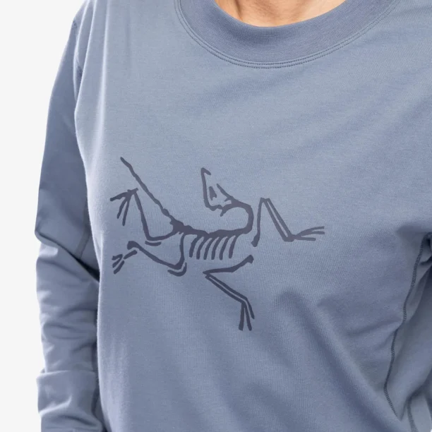 Original Bluza cu maneca lunga femei Arcteryx Archaeopteryx Logo LS - stratus/dk stratus