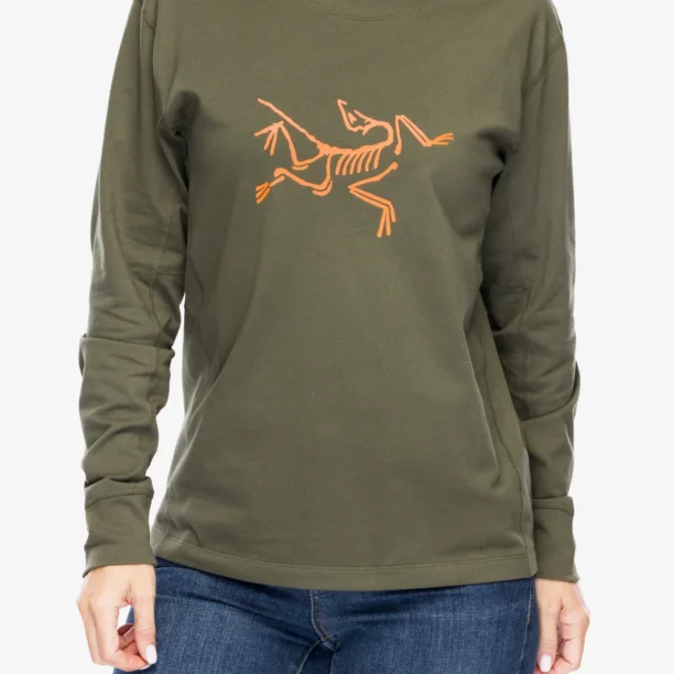 Bluza cu maneca lunga femei Arcteryx Archaeopteryx Logo LS - tatsu/solaris