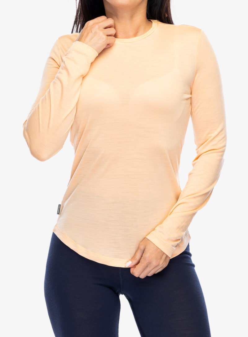 Bluza cu maneca lunga femei Icebreaker Merino 125 Cool-Lite Sphere III LS Tee - sunstone