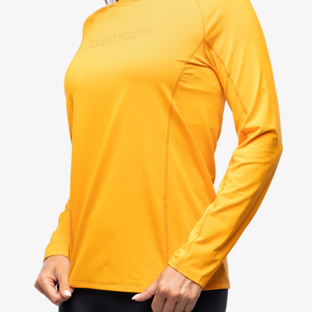 Bluza cu maneca lunga femei Mammut Selun FL Longsleeve Logo - tangerine