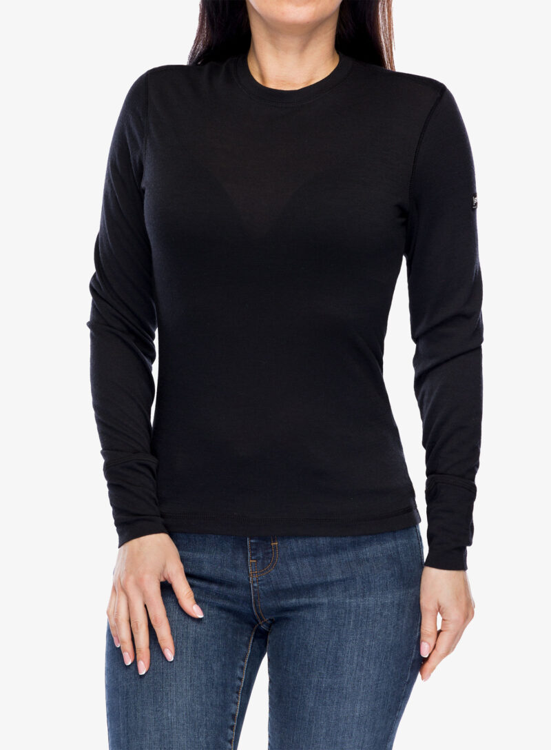 Bluza cu maneca lunga femei Super.natural Tundra175 Ls - jet black