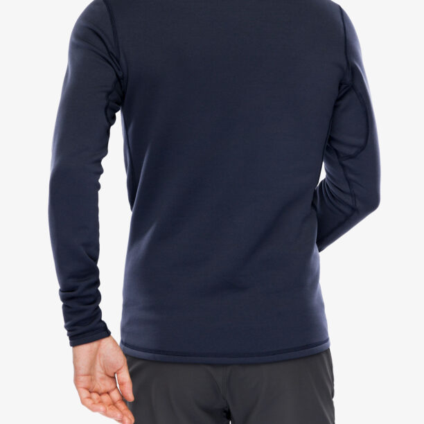 Bluza de corp Arcteryx Rho Heavyweight Zip Neck - black sapphire preţ