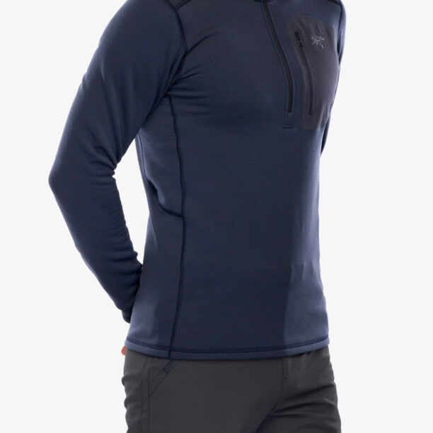 Cumpăra Bluza de corp Arcteryx Rho Heavyweight Zip Neck - black sapphire