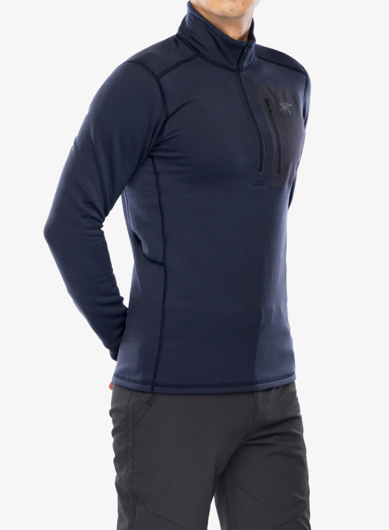 Cumpăra Bluza de corp Arcteryx Rho Heavyweight Zip Neck - black sapphire