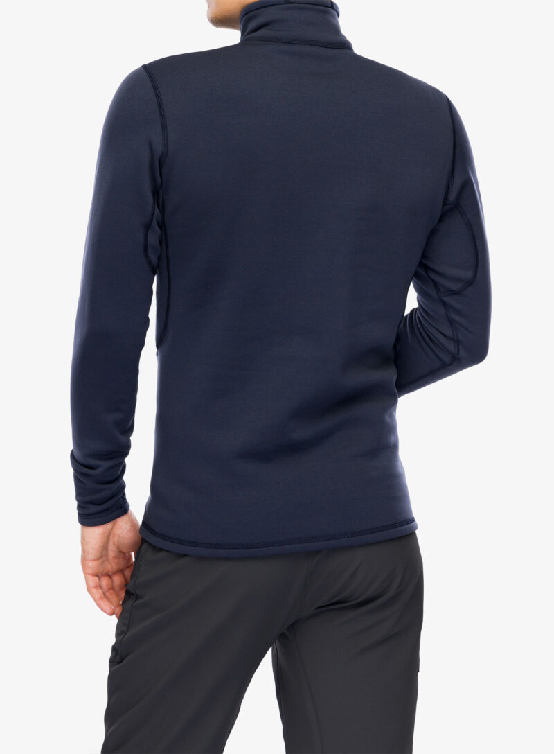 Preţ Bluza de corp Arcteryx Rho Heavyweight Zip Neck - black sapphire