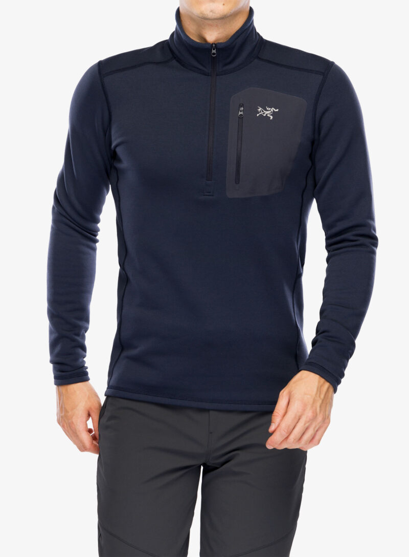 Bluza de corp Arcteryx Rho Heavyweight Zip Neck - black sapphire