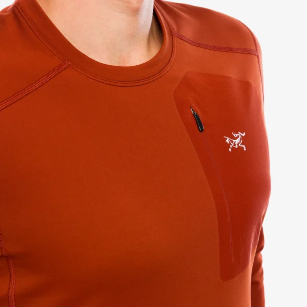 Original Bluza de corp Arcteryx Rho LT Crew Neck - sequoia