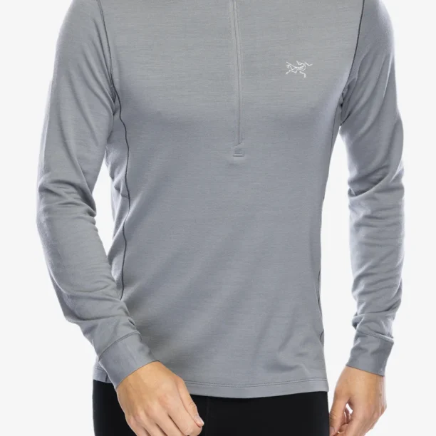 Bluza de corp Arcteryx Rho Merino Wool Zip Neck - void