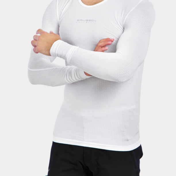 Preţ Bluza de corp Brubeck Base Layer L/S Shirt - white