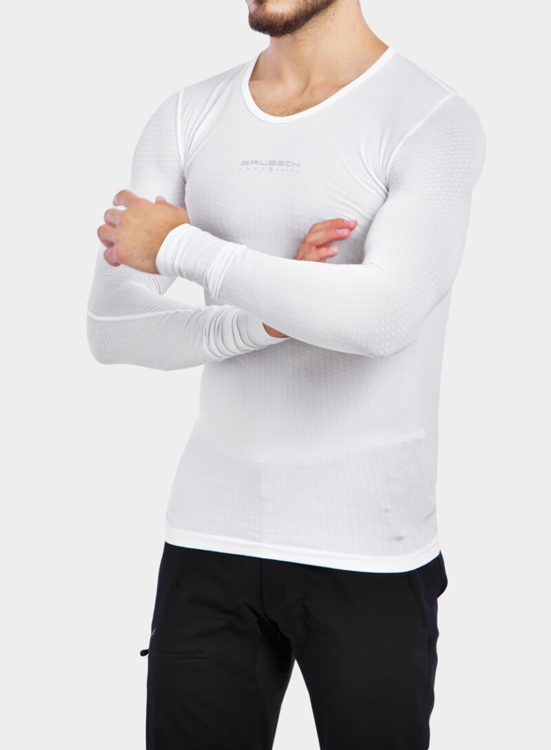 Preţ Bluza de corp Brubeck Base Layer L/S Shirt - white