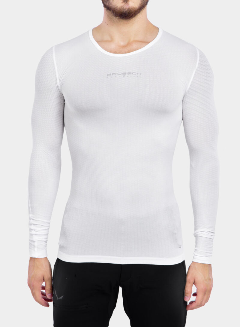 Bluza de corp Brubeck Base Layer L/S Shirt - white