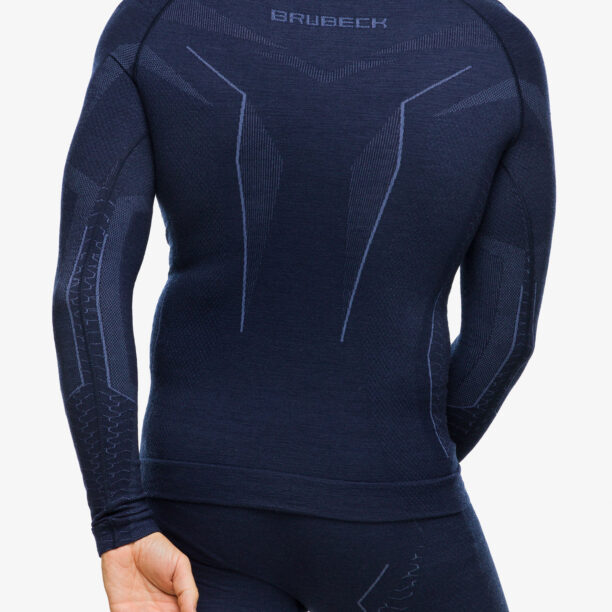 Bluza de corp Brubeck Extreme Merino - navy blue preţ