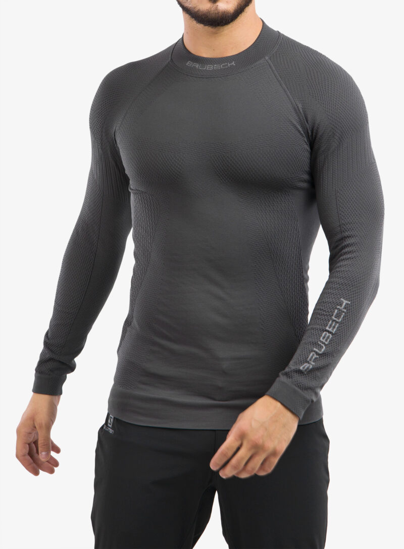 Original Bluza de corp Brubeck Extreme Thermo Sweatshirt - dark grey