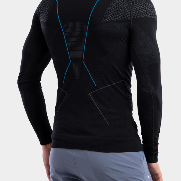 Bluza de corp Brubeck Thermo - black/blue preţ