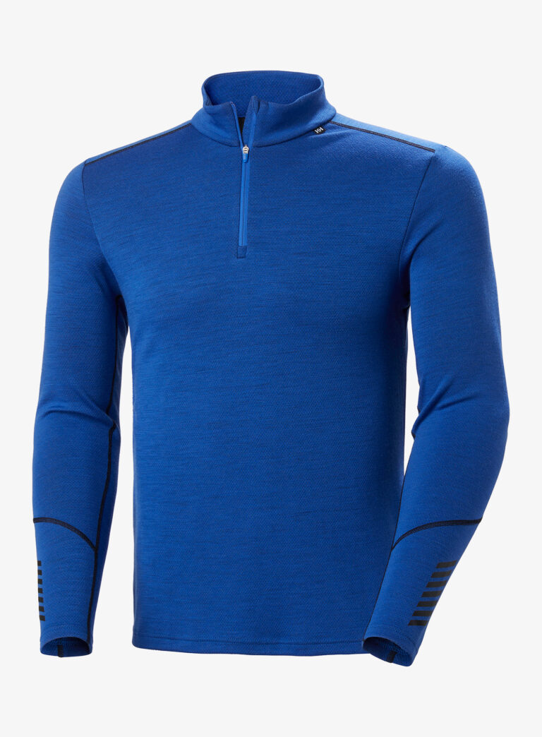 Original Bluza de corp Helly Hansen LIFA Merino Midweight 1/2 Zip - cobalt 2.0