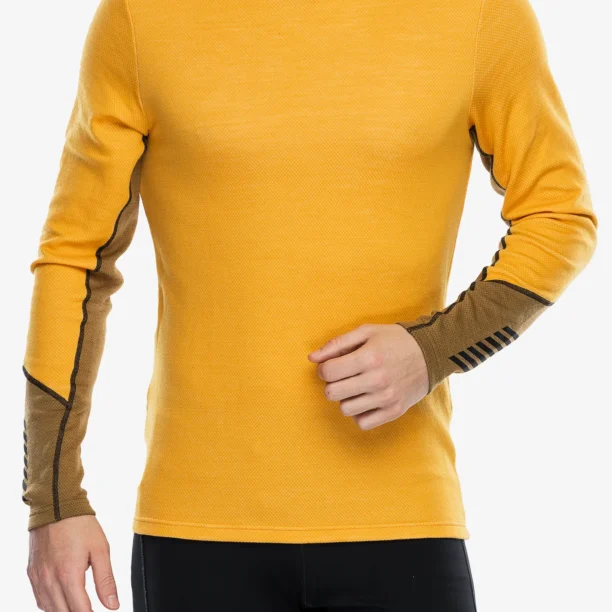 Bluza de corp Helly Hansen LIFA Merino Midweight Crew - golden glow