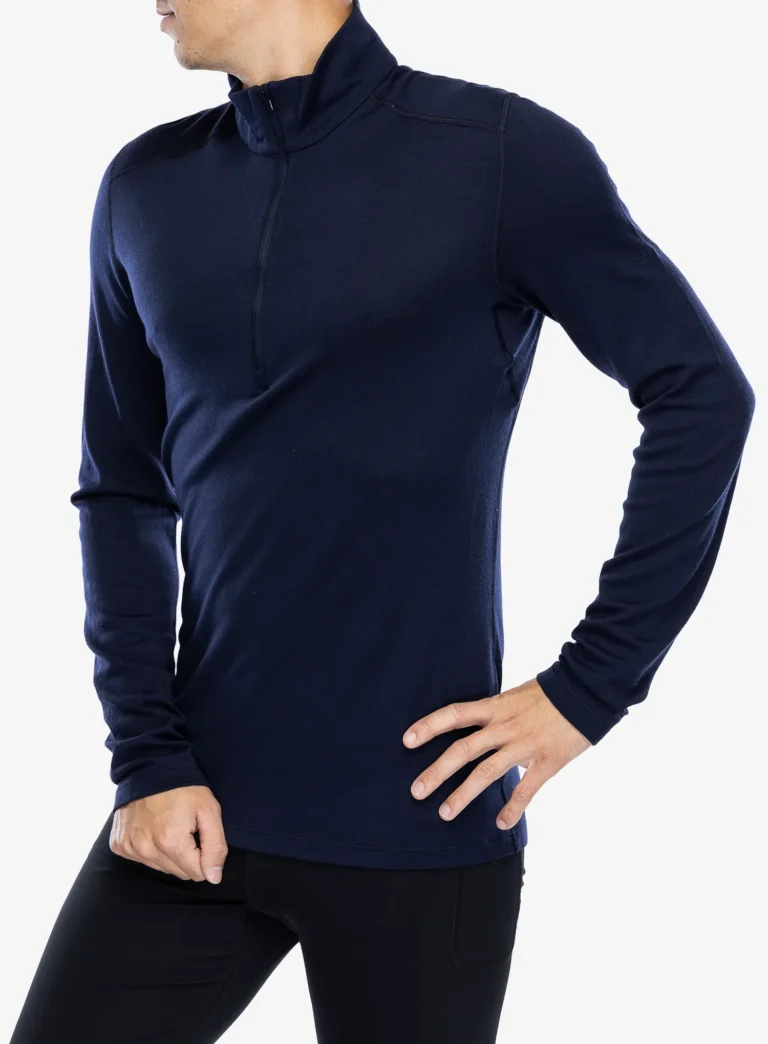 Preţ Bluza de corp Icebreaker 260 Tech L/S Half Zip - midnight navy