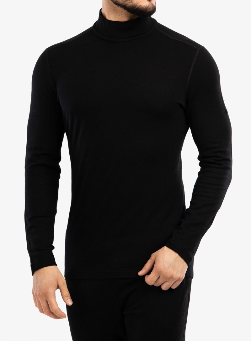 Original Bluza de corp Icebreaker 260 Tech LS Turtleneck - black