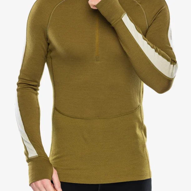 Bluza de corp Icebreaker 260 ZoneKnit LS Half Zip - algae/ashen/cb