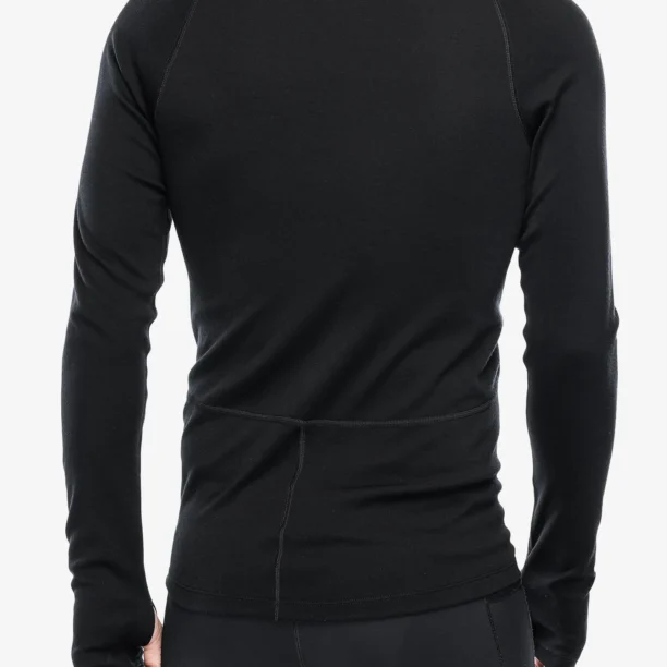 Bluza de corp Icebreaker 300 Merino Fine Polar LS Roll Neck - black preţ