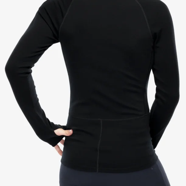 Bluza de corp Icebreaker 300 MerinoFine Polar LS Half Zip - black preţ