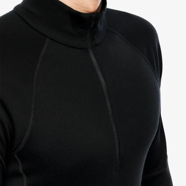 Original Bluza de corp Icebreaker 300 MerinoFine Polar LS Half Zip - black