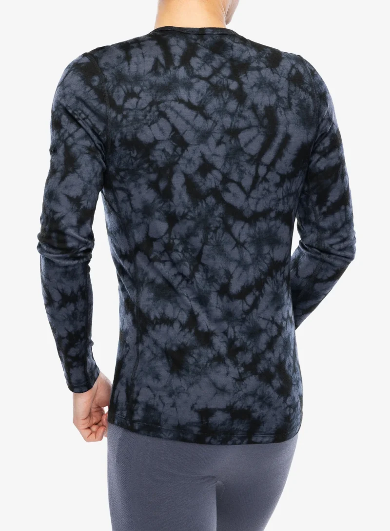 Bluza de corp Icebreaker Merino 200 Oasis LS Crewe Cloud Dye - graphite/black/cd preţ