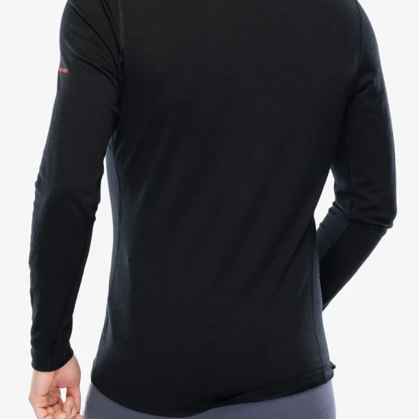 Bluza de corp Icebreaker Merino 200 Oasis LS Crewe Ruapehu Round - black preţ