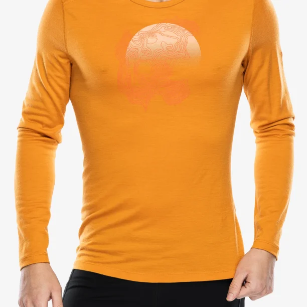 Bluza de corp Icebreaker Merino 200 Oasis LS Crewe Ruapehu Round - ray