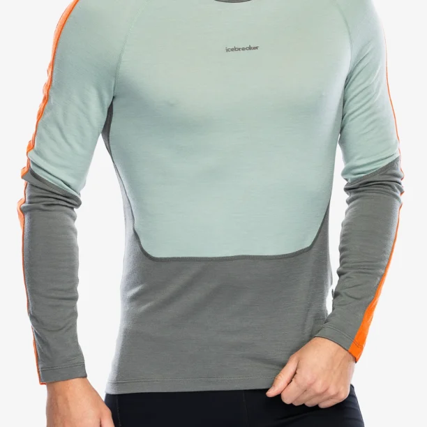 Bluza de corp Icebreaker Merino 200 Sonebula LS Crewe - galaxy/moss/blaze/cb