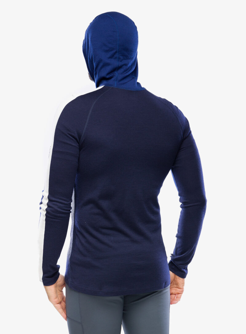 Bluza de corp Icebreaker Merino 200 Sonebula LS Half Zip Hood - royal navy preţ