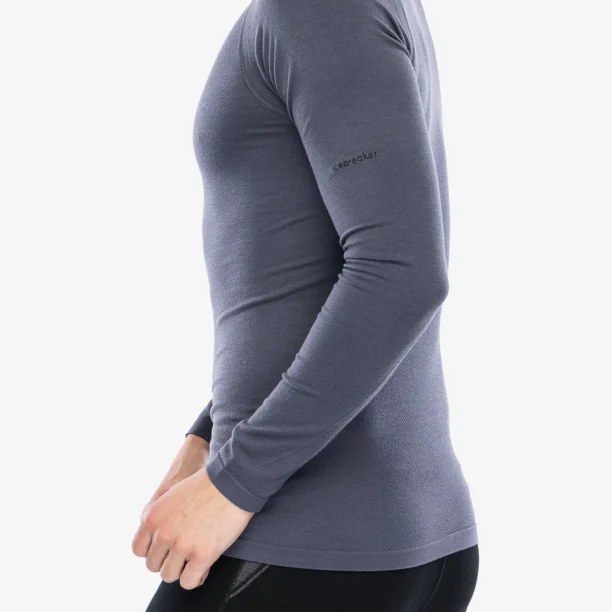 Preţ Bluza de corp Icebreaker Merino 260 Zoneknit Seamless LS Crewe - graphite