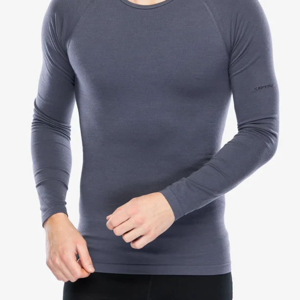 Bluza de corp Icebreaker Merino 260 Zoneknit Seamless LS Crewe - graphite