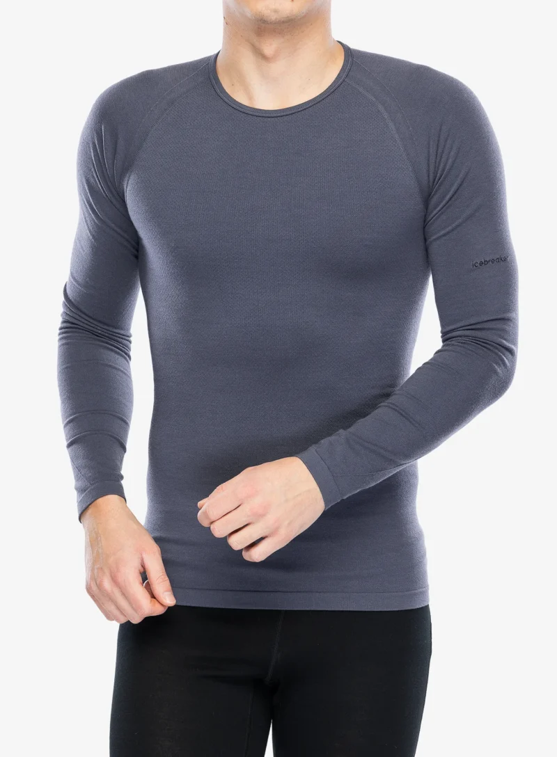 Bluza de corp Icebreaker Merino 260 Zoneknit Seamless LS Crewe - graphite