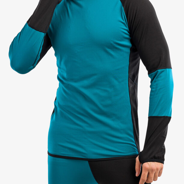 Original Bluza de corp Majesty Surface Base Layer Top - black/green